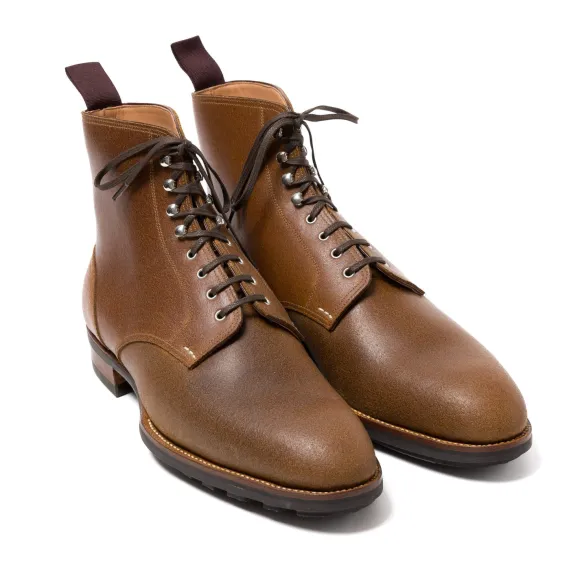Derby Boot "Mountain Walk" Made Of Brown Juchten Leather - E