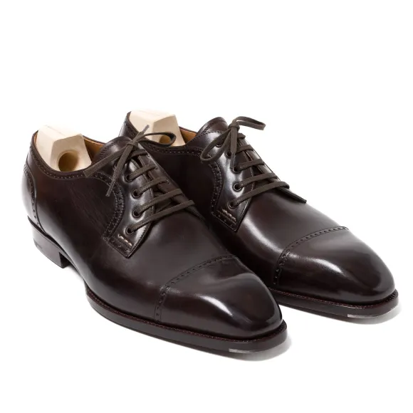 Derby "Modern B-Laceup" Made Of Dark Brown Calf Leather - En