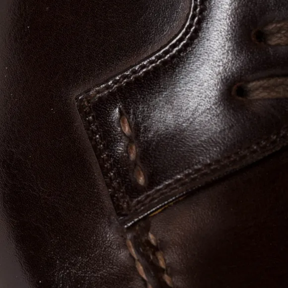 Derby "Split Toe Apron" Made From Brown Calfskin - Purely Handcrafted