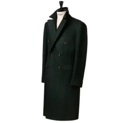 Double Breasted Coat "Spettacolo" Made Of Finest Merino Lambswool - Pu