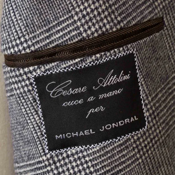 Double-Breasted Suit "Il Vero Gentiluomo" Made Of English Wool By Fox