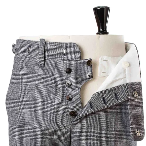 Double-Breasted Suit "Il Vero Gentiluomo" Made Of English Wool By Fox