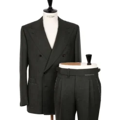 Double-Breasted Suit "Nuovo Cavalleria" In Pure Wool - Pure Handmade