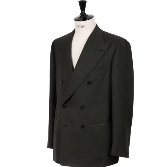 Double-Breasted Suit "Nuovo Cavalleria" In Pure Wool - Pure Handmade