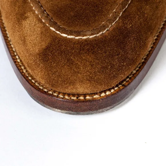 Double Monk "Apron" Made Of Light Brown Calfskin