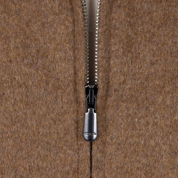 Down Jacket "Bomber Di Lusso" In Pure Cashmere - Handmade