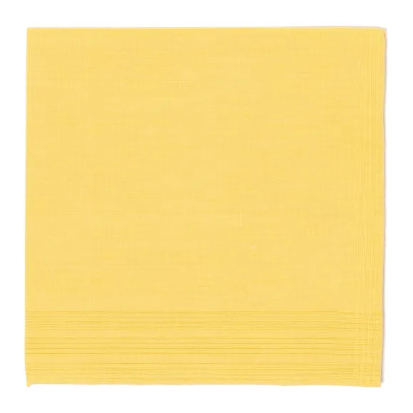 Duras Jaune Pocket Square Made Of Linen And Cotton