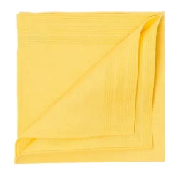 Duras Jaune Pocket Square Made Of Linen And Cotton
