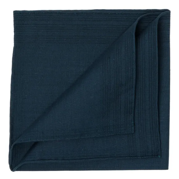 Duras Nuit Pocket Square Made Of Linen And Cotton
