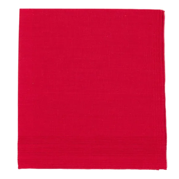 Duras Rouge Pocket Square Made Of Linen And Cotton