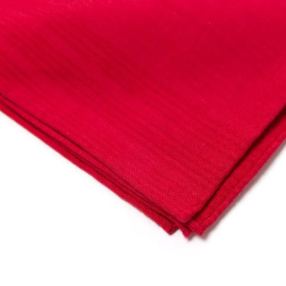 Duras Rouge Pocket Square Made Of Linen And Cotton