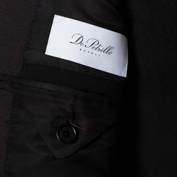 English Wool Blend Tuxedo "Mixed Barathea" - Handmade
