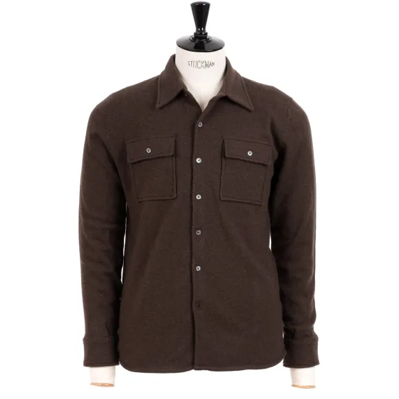 Exclusive For Michael Jondral: Knitted Shirt "Corviglia" In Pure Cashm