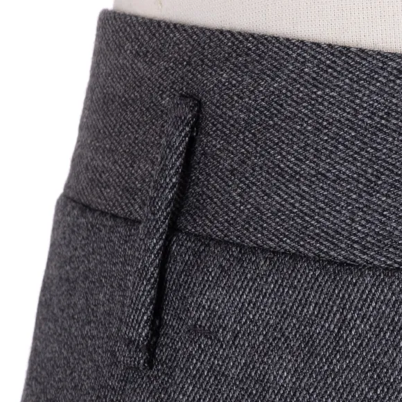 Exclusive For Michael Jondral: Grey Trousers "Hollywood" With Two Plea