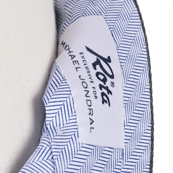Exclusive For Michael Jondral: Grey Trousers "Hollywood" With Two Plea