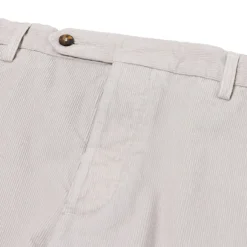 Exclusive For Michael Jondral: Cream-Colored Fine Corduroy Pants In "P