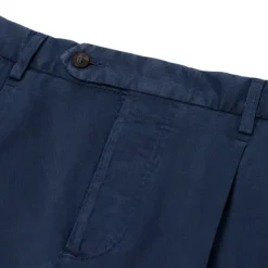Exclusive For Michael Jondral: Blue Pants "Soft-Chino" In A Cotton Mix