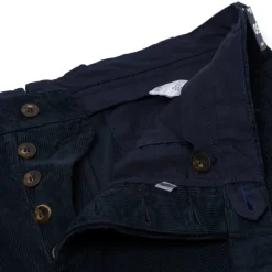 Exclusive For Michael Jondral: Dark Blue Fine Corduroy Pants In