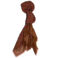 Exclusive For Michael Jondral: Carree Scarf "Palline E Cerchi" In Wool