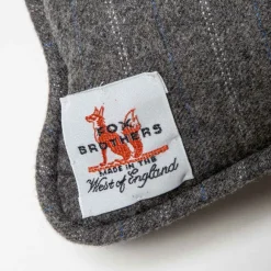 Exclusively For Michael Jondral: Pillow Made Of Original Fox Flannel With Chalk Stripes