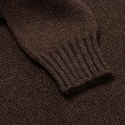 Exclusively For Michael Jondral: Cocoa Brown Turtleneck Sweater Made O