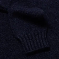 Exclusively For Michael Jondral: Dark Blue Turtleneck Sweater Made Of