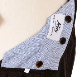 Exclusively For Michael Jondral: Brown Flannel Pants Made Of Pure Wool