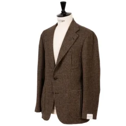 Exclusively For Michael Jondral: Brown Jacket "Diamond Tweed" Made Of