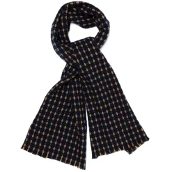 Exclusively For Michael Jondral: "Open Jacquard" Scarf Made From Pure