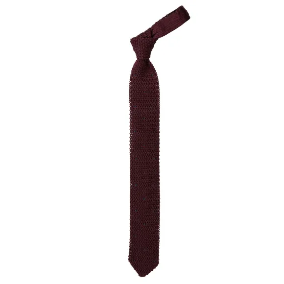 Exclusively For Michael Jondral: Petronius Knit Tie "Pois" Made Of Pur