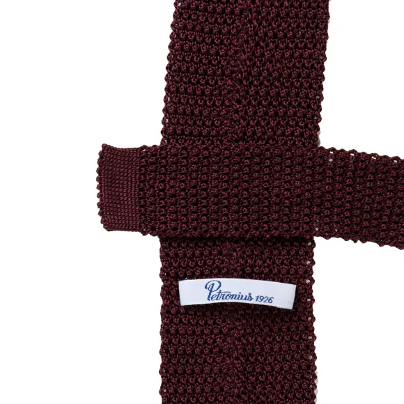Exclusively For Michael Jondral: Petronius Knit Tie "Pois" Made Of Pur