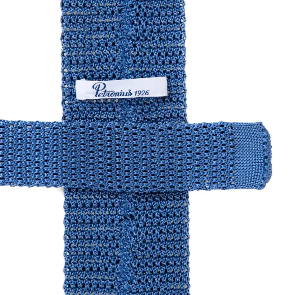 Exclusively For Michael Jondral: "Pois" Knitted Tie Made Of Pure Silk