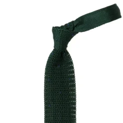 Exclusively For Michael Jondral: "Pois" Knitted Tie Made Of Pure Silk