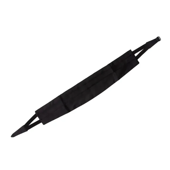 Exclusively For Michael Jondral: Black Cummerbund Made Of Pure Grosgra