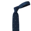 Exclusively For Michael Jondral: "Pois" Knitted Tie Made Of Pure Silk