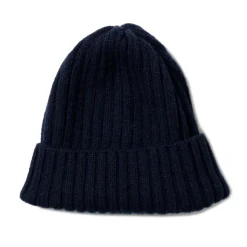 Exclusively For Michael Jondral: Dark Blue Knitted Cap Made Of Cashmer