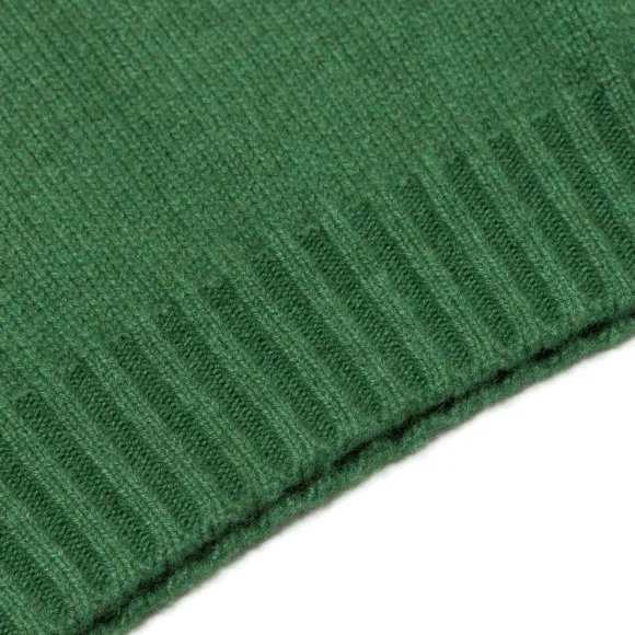 Exclusive To Michael Jondral: Green Scottish 4-Ply Cashmere Turtleneck