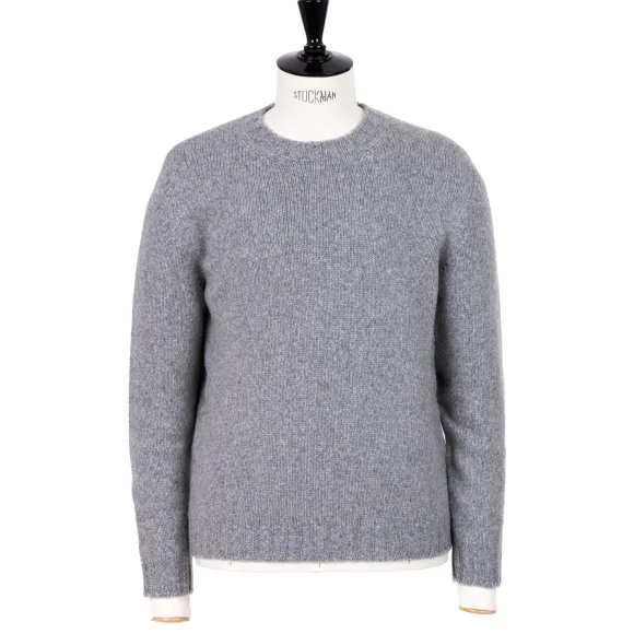 Exclusive To Michael Jondral: Flannel Grey 4-Ply Piuma Cashmere Sweate