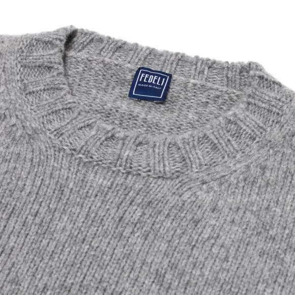 Exclusive To Michael Jondral: Flannel Grey 4-Ply Piuma Cashmere Sweate