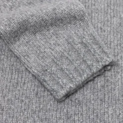Exclusive To Michael Jondral: Flannel Grey 4-Ply Piuma Cashmere Sweate