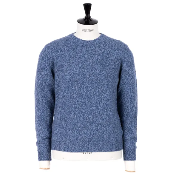 Exclusive To Michael Jondral: Denim Blue Scottish 3-Ply Mouline Cashme