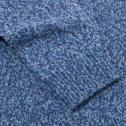 Exclusive To Michael Jondral: Denim Blue Scottish 3-Ply Mouline Cashme
