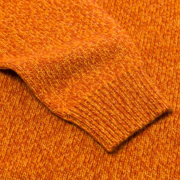 Exclusive To Michael Jondral: Orange Scottish 3-Ply Mouline Cashmere S
