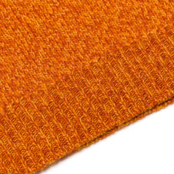 Exclusive To Michael Jondral: Orange Scottish 3-Ply Mouline Cashmere S
