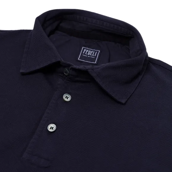 Exclusive To Michael Jondral: "North" Long-Sleeve Polo In Pure Giza Co