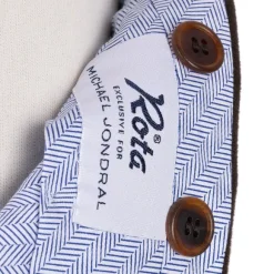 Exclusive To Michael Jondral: Dark Brown Trousers In English Cotton Mo