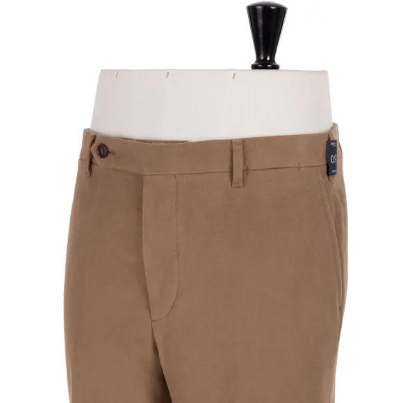 Exclusive To Michael Jondral: Light Brown English Cotton Moleskin Trou