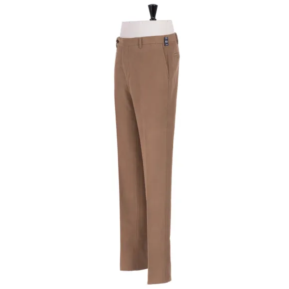 Exclusive To Michael Jondral: Light Brown English Cotton Moleskin Trou