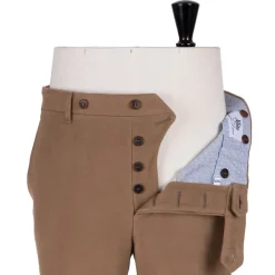 Exclusive To Michael Jondral: Light Brown English Cotton Moleskin Trou