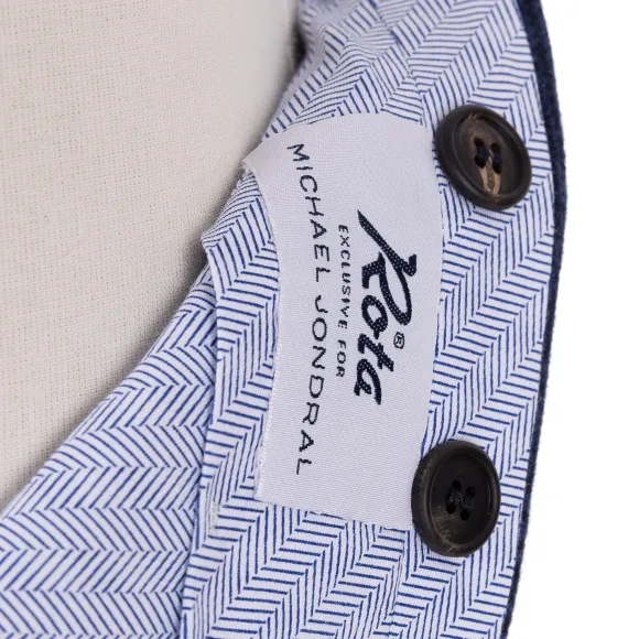 Exclusive To Michael Jondral: Blue Checked Flannel Pants "Galles" In P